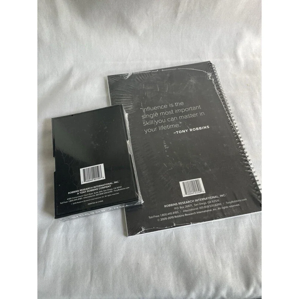 Tony Robbins New Book Bundle Lot + Workbook + Cards